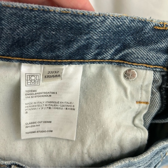 Toteme Classic Cut Denim jeans in Vintage Wash 27/32 - Picture 14 of 16